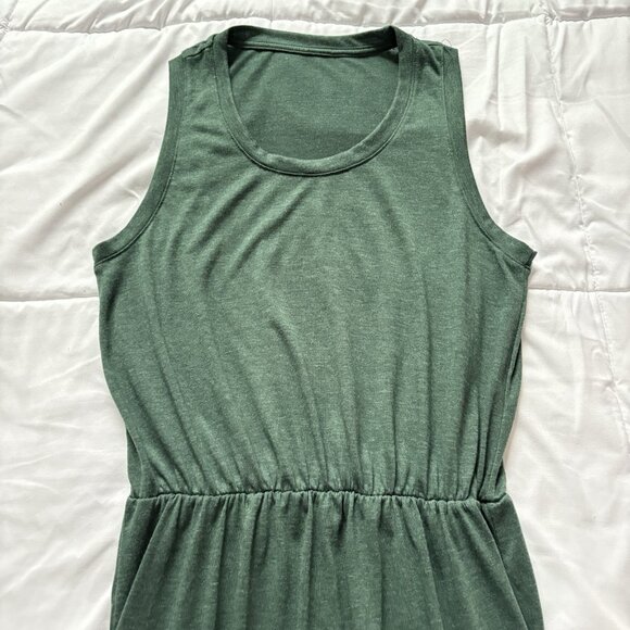 Womens Size Small Green Maxi Dress Summer Beach Classic City Coquette Hippie - Picture 2 of 8